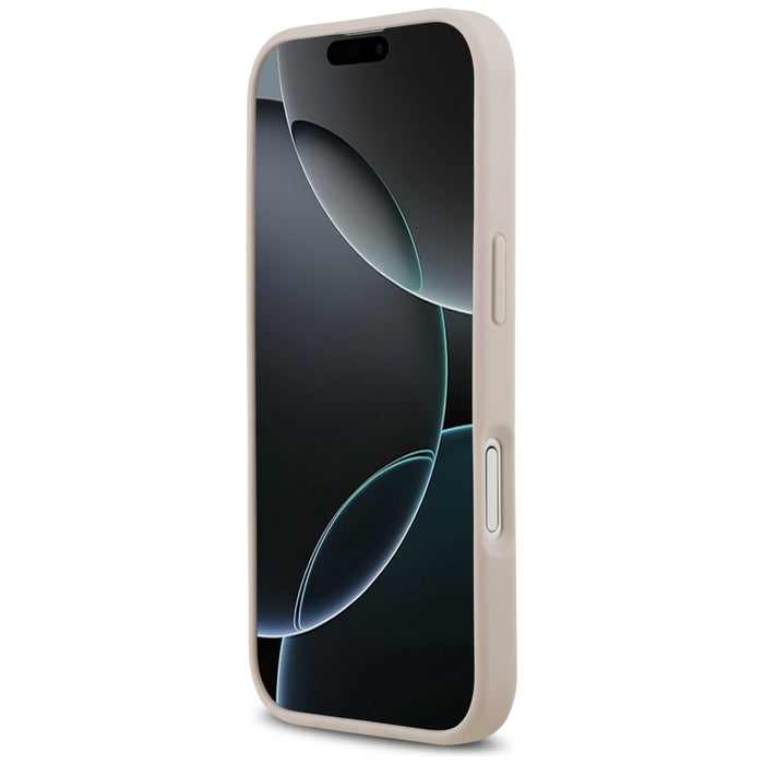 Калъф Guess 4G Circle Classic Logo MagSafe за iPhone 17 - розов