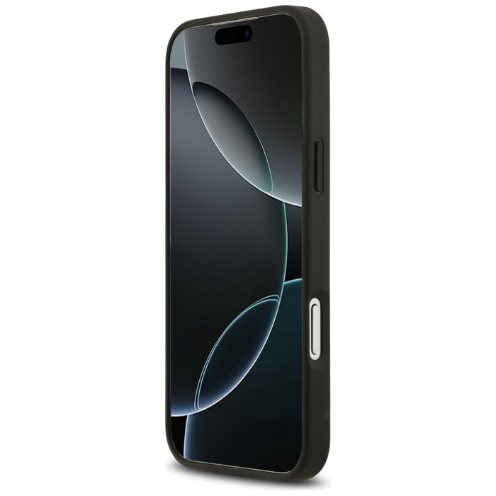 Калъф Guess 4G Flowers Print MagSafe за iPhone 17 Pro - черен