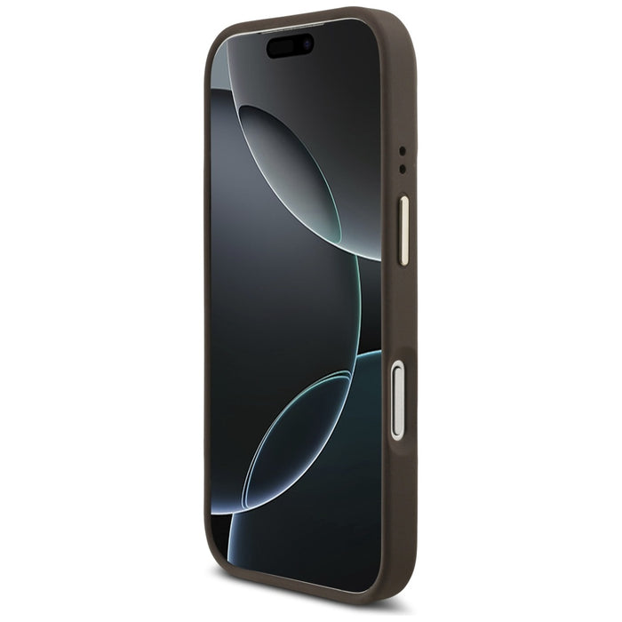 Калъф Guess 4G с портфейл Magsafe за iPhone 17 Pro - кафяв
