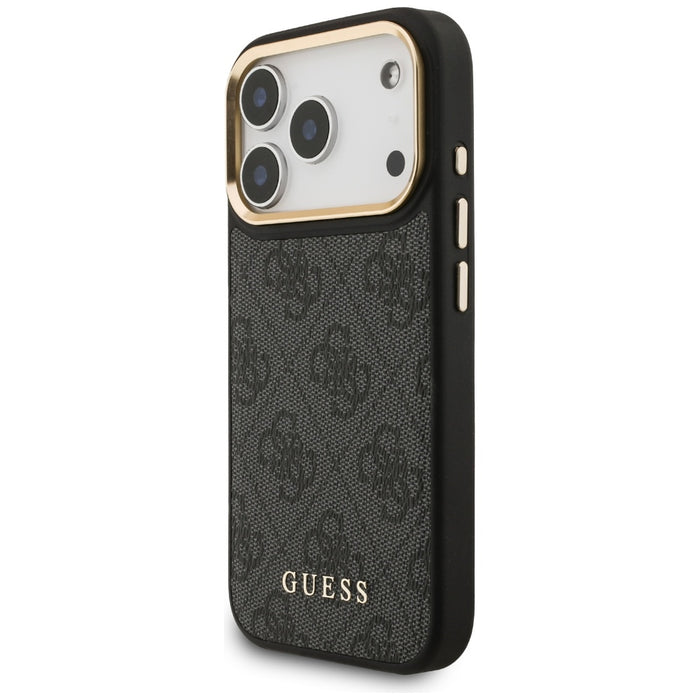 Калъф Guess 4G с портфейл Magsafe за iPhone 17 Pro - черен