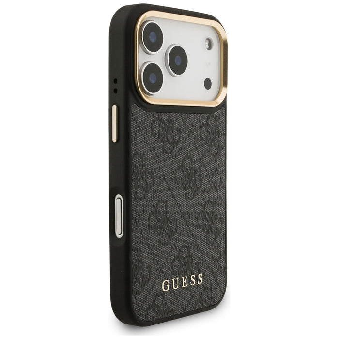 Калъф Guess 4G с портфейл Magsafe за iPhone 17 Pro - черен