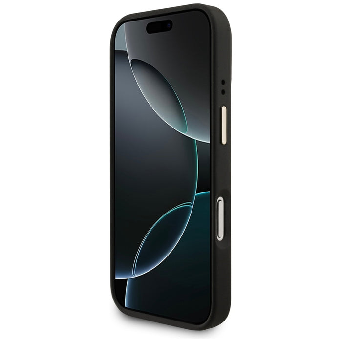 Калъф Guess 4G с портфейл Magsafe за iPhone 17 Pro - черен