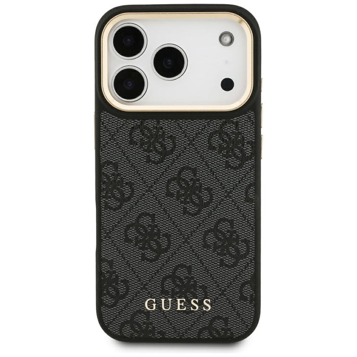 Калъф Guess 4G с портфейл Magsafe за iPhone 17 Pro - черен