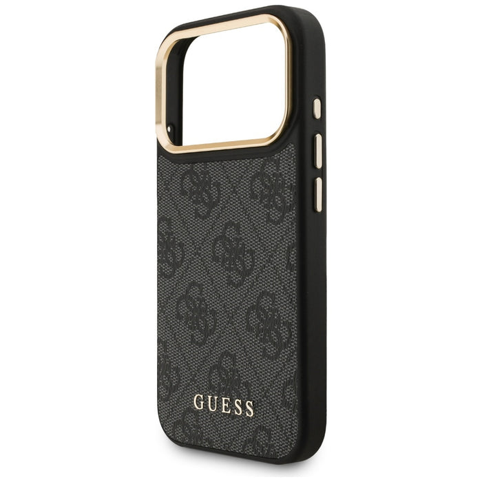 Калъф Guess 4G с портфейл Magsafe за iPhone 17 Pro - черен