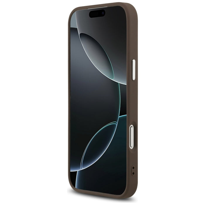 Калъф Guess Classic Logo MagSafe за iPhone 17 Pro - кафяв