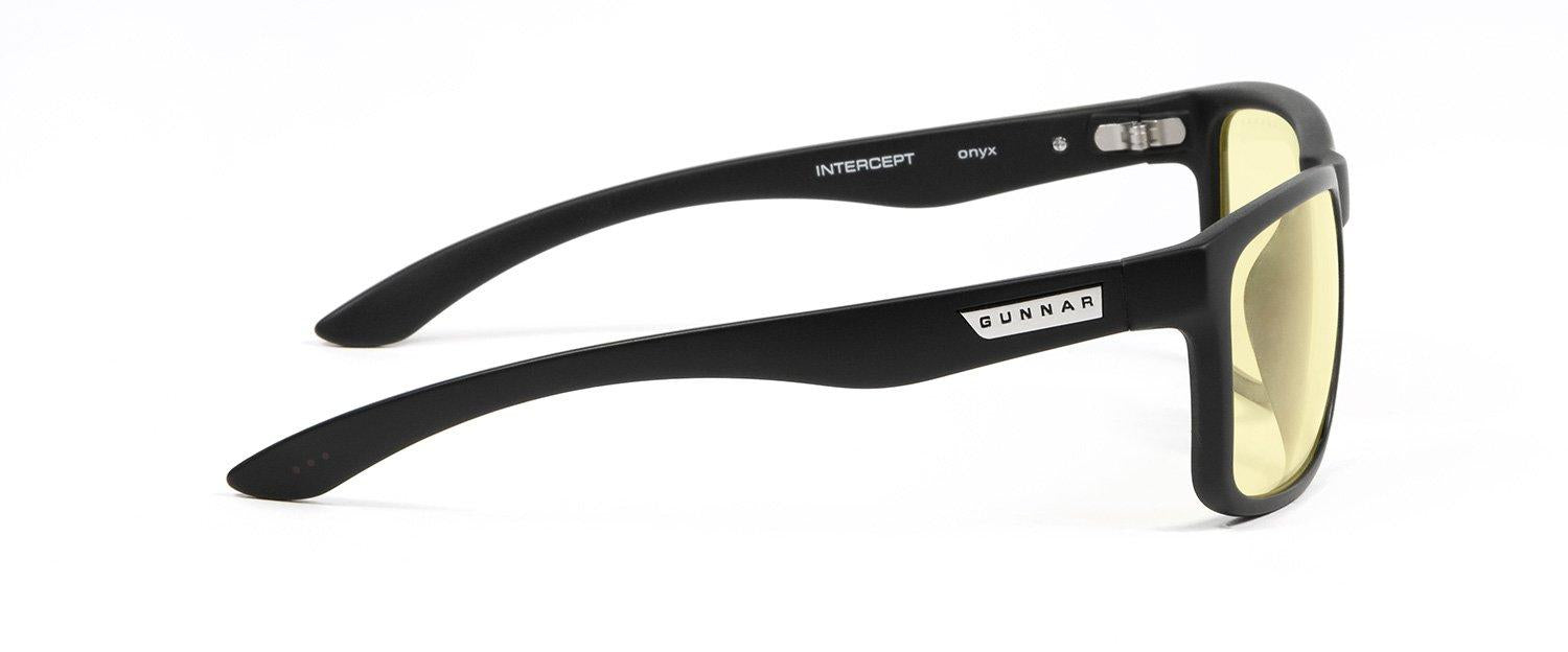 Компютърни очила GUNNAR INTERCEPT Onyx, Amber Natural, Черен