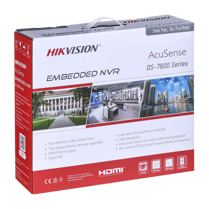 Мрежов видеорекордер Hikvision DS-7608NXI-K1/8P (NVR) PoE 1U черен