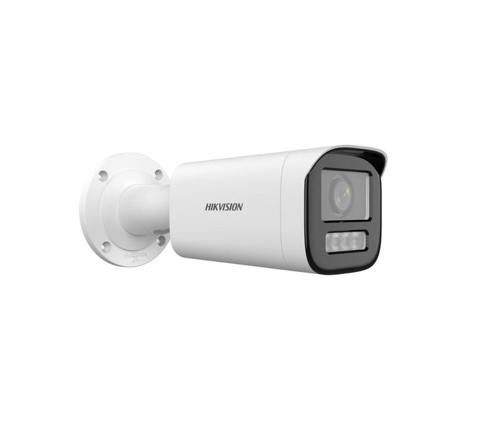 HikVision 2 MP Dual Light MD 2.0 Varifocal Bullet Network Camera, 2.8~12 mm моторизиран варифокален обектив, F1.6, IR, Бяла светлина до 50m, H.265+, IP67, вграден микрофон, вграден слот за карта с памет (до 512GB), 12Vdc/PoE 12.9W