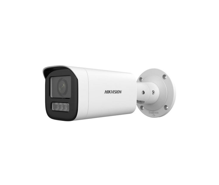 HikVision 2 MP Dual Light MD 2.0 Varifocal Bullet Network Camera, 2.8~12 mm моторизиран варифокален обектив, F1.6, IR, Бяла светлина до 50m, H.265+, IP67, вграден микрофон, вграден слот за карта с памет (до 512GB), 12Vdc/PoE 12.9W