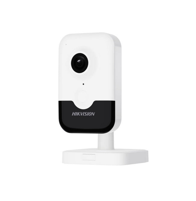 HikVision 4 MP Indoor Audio Fixed Human Body Detection Cube Network Camera, 2.8 mm, F1.6, IR до 10m, H.265+, Digital WDR, вграден микрофон, вграден високоговорител, вграден слот за карта с памет (до 512 GB), 12Vdc/PoE 4.56W