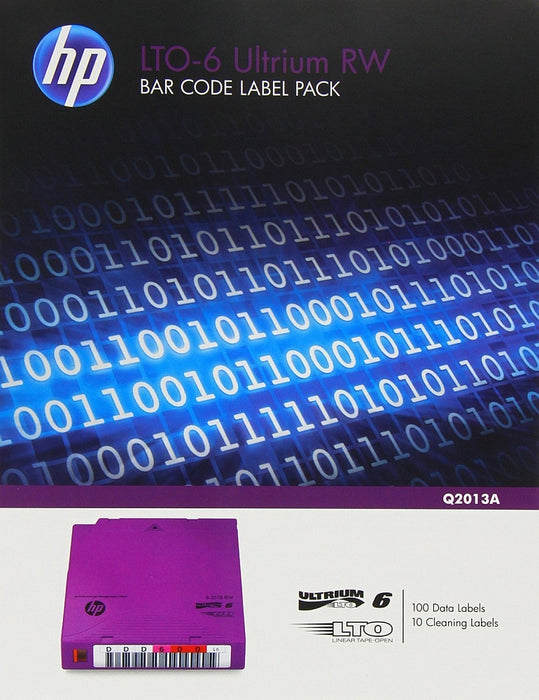 HPE LTO-6 Ultrium RW Пакет етикети с баркод
