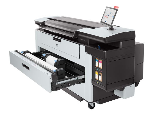 HP PageWide XL Pro 5200 40-инчов многофункционален многофункционален принтер с широк масив от цветни страници Ролка 101,6 cm x 200 m Ролка 101,6 cm x 200 m 20 стр./мин. печат 2 ролки LAN USB