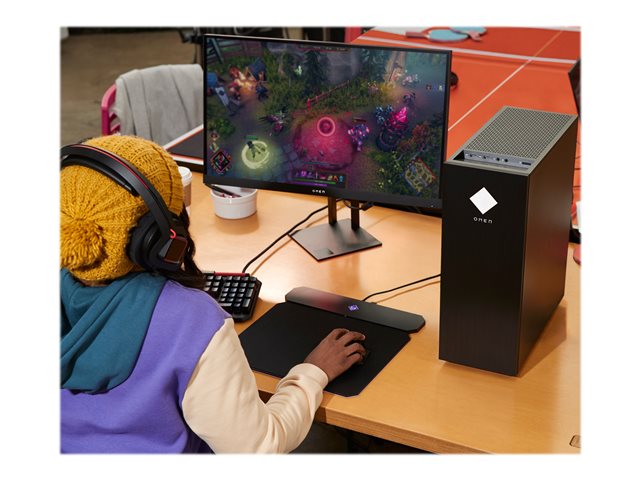 Настолен компютър HP OMEN AMD Ryzen 7 5700G 16GB DDR4 512GB SSD NVMe + 1TB HDD NVIDIA GeForce RTX 3060Ti 8GB W11H (BG)