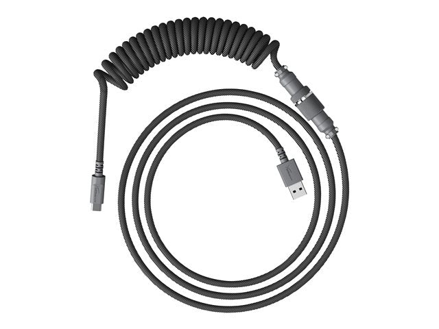 HP HyperX USB-C спирален кабел сив