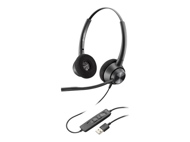 HP Poly EncorePro 310 EncorePro 300 серия слушалки на ухото с кабелно активно шумопотискане USB-A черни