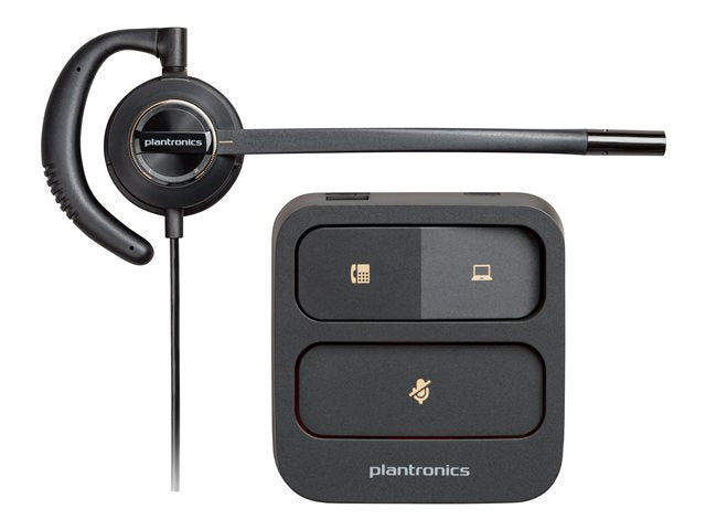 HP Poly EncorePro 530D EncorePro 500 серия слушалки на ухото с кабелно активно шумопотискане USB-C USB-A черен TAA съвместим