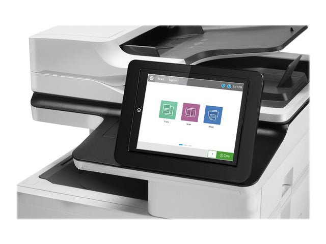 HP LaserJet Enterprise MFP M635fht MFP Mono B/W laser 216x864mm A4 61ppmcopy 61ppmprint 1200 листа USB 2.0 LAN USB 2.0 хост