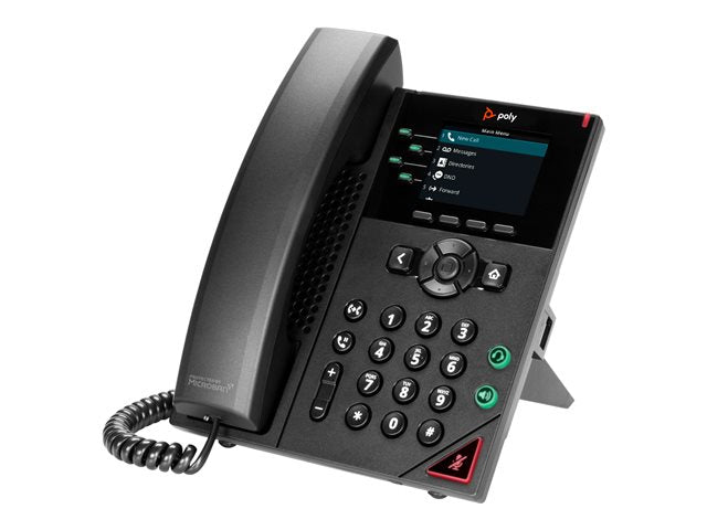 HP Poly VVX 250 4-редов IP телефон и PoE-активиран-WW
