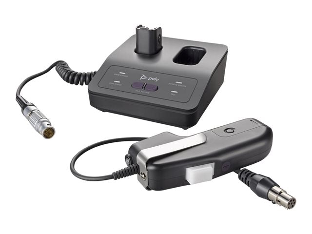 HP Poly CA22CD-DC Cordless PTT push-to-talk адаптер за слушалки за слушалки DECT 1880-1900mHz LEMO FGG.2B.310