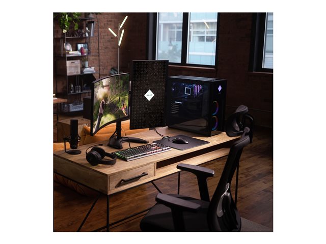 HP OMEN Intel Core i7-13700K 32GB RAM 1TB SSD Nvidia Geforce RTX 4070 Ti 12GB FREE DOS Shadow Black Glass Door (BG)