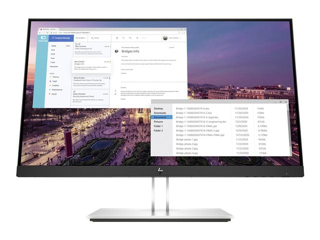 HP E23 G4 23 инча IPS FHD 1920x1080 16:9 Display Port HDMI VGA 5xUSB 3г.