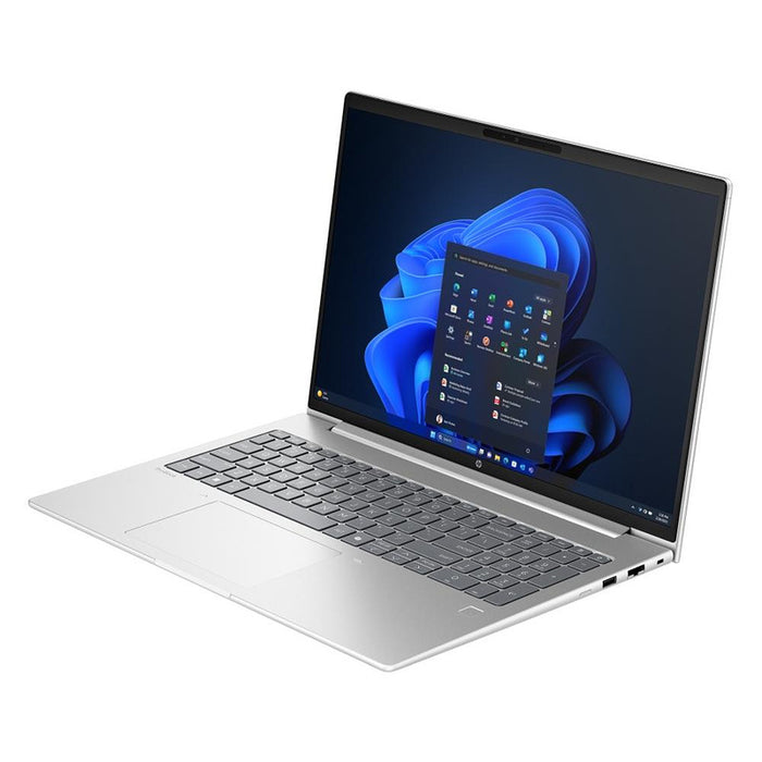 HP ProBook 4 G1iR 16" Pike Silver, Core 5 120U(до 5Ghz/12MB/10C), 16" WUXGA AG 300nits, 16GB 5600Mhz 1DIMM, 512MB PCIe SSD, WiFi 6E + BT 5.3, FPR, Backlit Kbd, 3C Batt, Win 11 Pro, 3Y Offsite