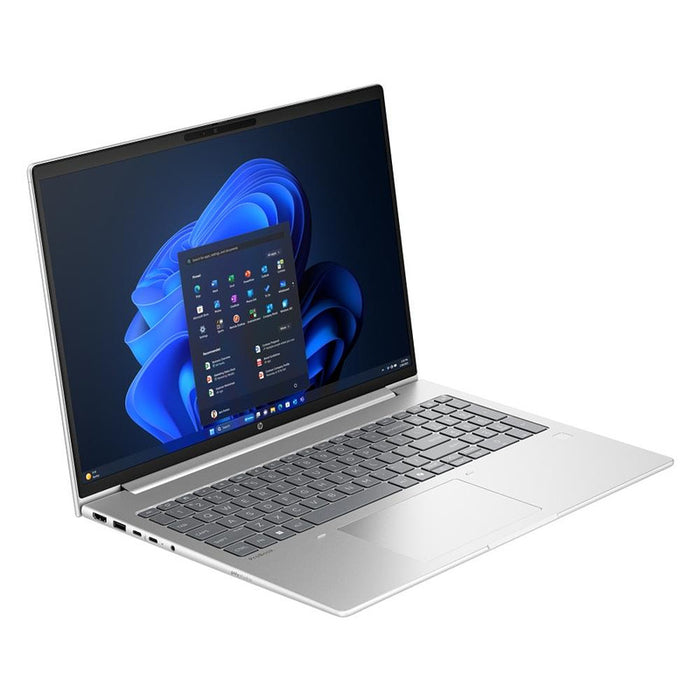 HP ProBook 4 G1a AI 16" Pike Silver, Ryzen 7 250 (до 5.1GHz/16MB/8C), 16" WUXGA AG 300nits, 16GB 5600Mhz 1DIMM, 512MB PCIe SSD, WiFi 6E + BT 5.3, FPR, Backlit Kbd, 3C Batt, Win 11 Pro, 3Y Offsite