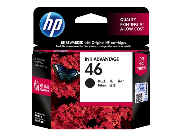 HP 46 оригинална мастилена касета Advantage Cartridge CZ637AE BFW черна