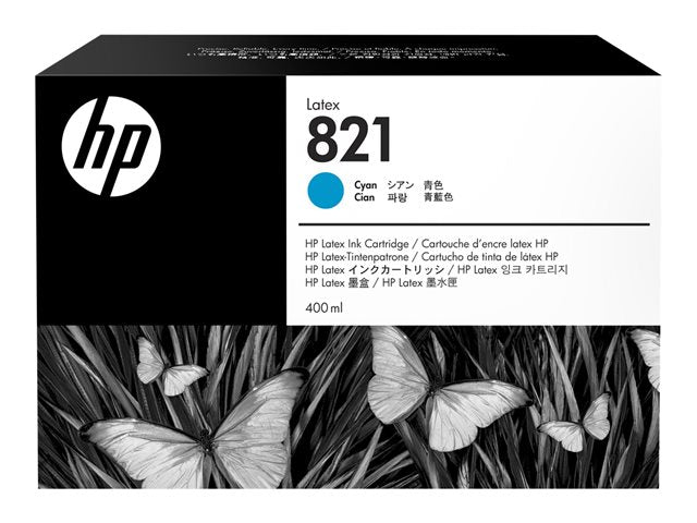 HP 821A 400 мл циан латексова касета с мастило