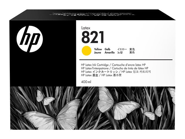 HP 821A 400 ml касета с жълто латексово мастило