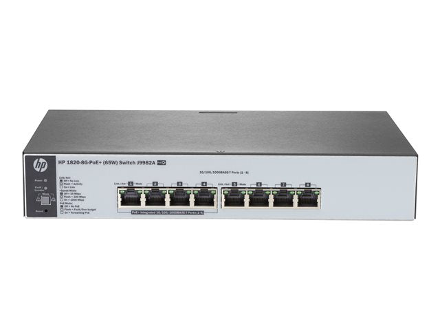 Превключвател HPE OfficeConnect 1820 8G PoE+ (65W).
