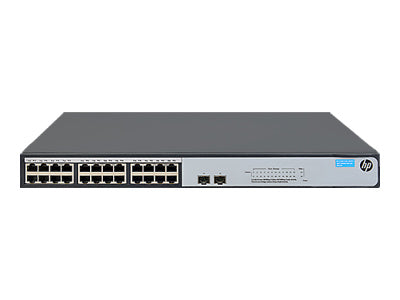HPE HPN Switch 1420-24G-2SFP+ 24RJ-45 авто 10/100/1000 порта 2 фиксирани 1000/10000 SFP+ връзка нагоре