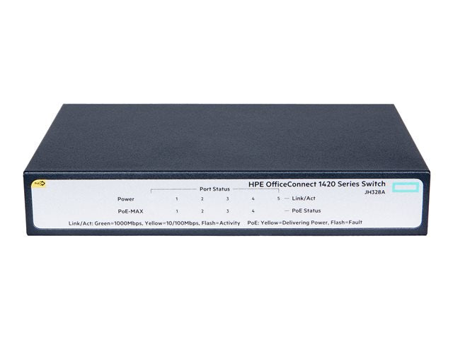Превключвател HPE 1420 5G PoE+ (32W).