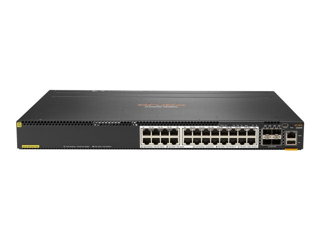 HPE Aruba 6300M Switch 24 Port Smart Rate 1/2.5/5GbE Class 6 PoE и 4 Port SFP56 Layer 3 Stackable 1U CX Mobile App NetEdit