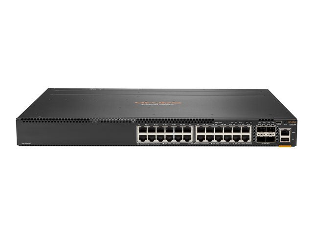 HPE Aruba 6300F Switch 24G 4SFP56 Вътрешен PSU и вентилатори