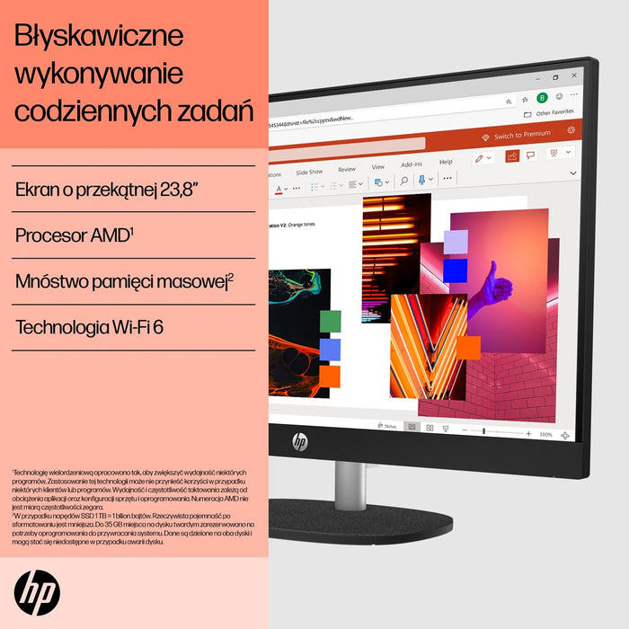 HP 24-cr0312nw AMD Ryzen™ 5 7520U 60,5 cm (23,8") 1920 x 1080 px All-in-One PC 16 GB LPDDR5-SDRAM 512 GB SSD Windows 11 Home Wi-Fi 6 (802.11ax) Бял