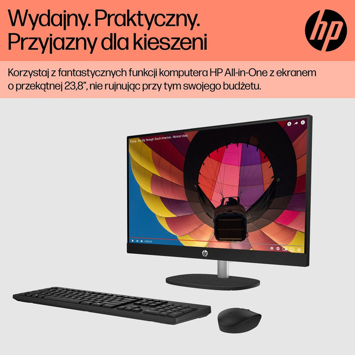 HP 24-cr0312nw AMD Ryzen™ 5 7520U 60,5 cm (23,8") 1920 x 1080 px All-in-One PC 16 GB LPDDR5-SDRAM 512 GB SSD Windows 11 Home Wi-Fi 6 (802.11ax) Бял