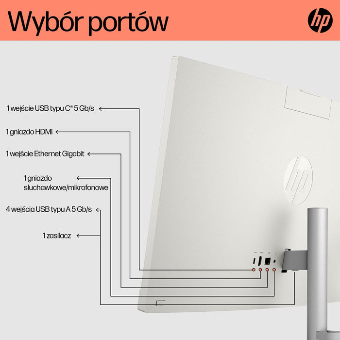 HP 24-cr0332nw AMD Ryzen™ 7 7730U 60,5 cm (23,8") 1920 x 1080 px All-in-One PC 16 GB DDR4-SDRAM 512 GB SSD Windows 11 Home Wi-Fi 6 (802.11ax) Бял