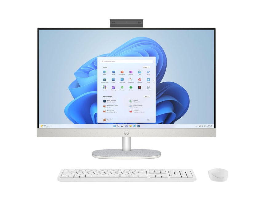 HP 27-cr0222nw AMD Ryzen™ 7 7730U 68,6 cm (27") 1920 x 1080 px All-in-One PC 16 GB DDR4-SDRAM 512 GB SSD Windows 11 Home Wi-Fi 6 (802.11ax) Бял