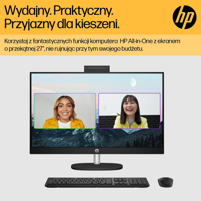 HP 27-cr0222nw AMD Ryzen™ 7 7730U 68,6 cm (27") 1920 x 1080 px All-in-One PC 16 GB DDR4-SDRAM 512 GB SSD Windows 11 Home Wi-Fi 6 (802.11ax) Бял