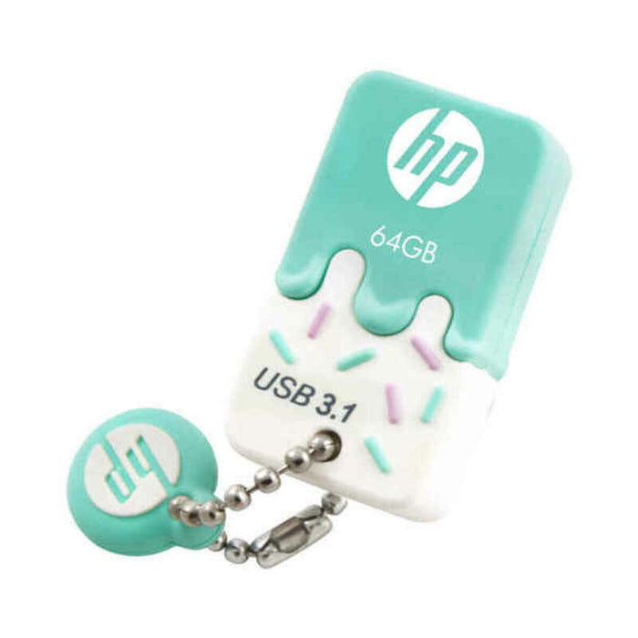 USB стик HP HPFD778W-64 Мента 64 GB 30 MB/s-75 MB/s (1 броя)