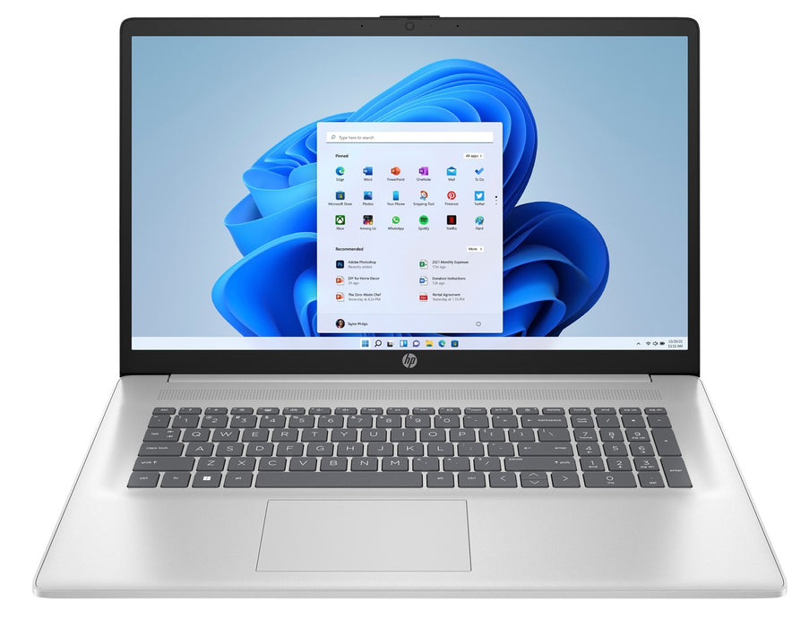 Лаптоп HP 17-cn3135nw Intel® Core™ i5 i5-1334U 43,9 cm (17,3") Full HD 16 GB DDR4-SDRAM 512 GB SSD Wi-Fi 6 (802.11ax) Windows 11 Home Silver