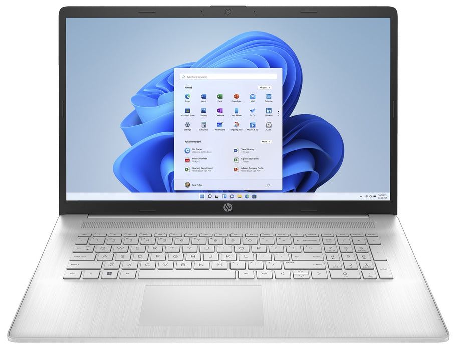 Лаптоп HP 17-cp3114nw AMD Ryzen™ 7 7730U 43,9 cm (17,3") Full HD 16 GB DDR4-SDRAM 512 GB SSD Wi-Fi 6 (802.11ax) Windows 11 Home Silver