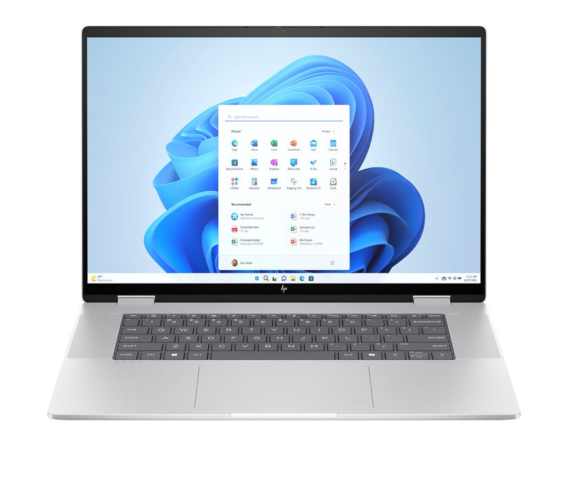 HP ENVY x360 16-ac0013dx Intel Core Ultra 5 125U Hybrid (2-in-1) 40,6 cm (16") WUXGA сензорен екран 16 GB LPDDR5-SDRAM 512 GB SSD Wi-Fi 6E (802.11ax) Windows 11 Home AI PC Сребрист Нов преопакован/преопакован