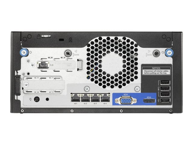 HPE ProLiant MicroServer Gen10 Plus v2 Intel Xeon E-2314 4-ядрен 16GB-U VROC 4LFF-NHP 180W външен PS сървър