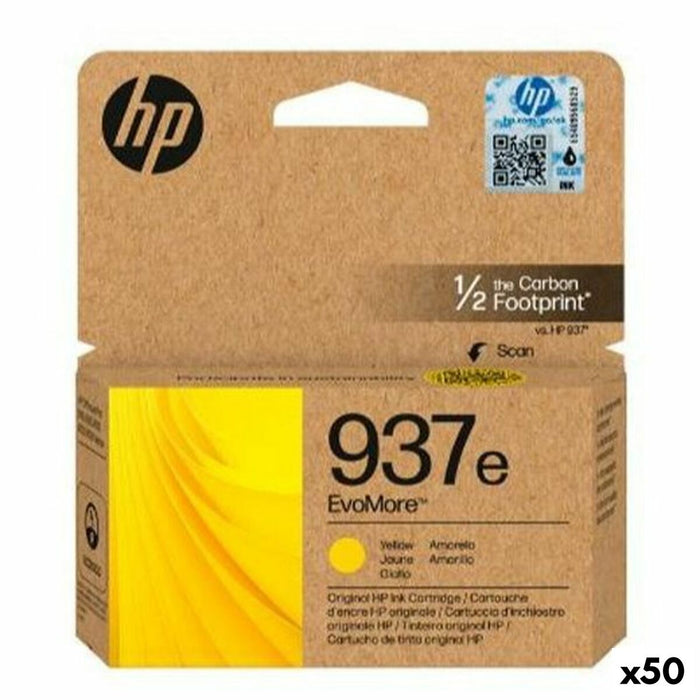 Оригиална касета за мастило HP Nº 937E Жълт (50 броя)