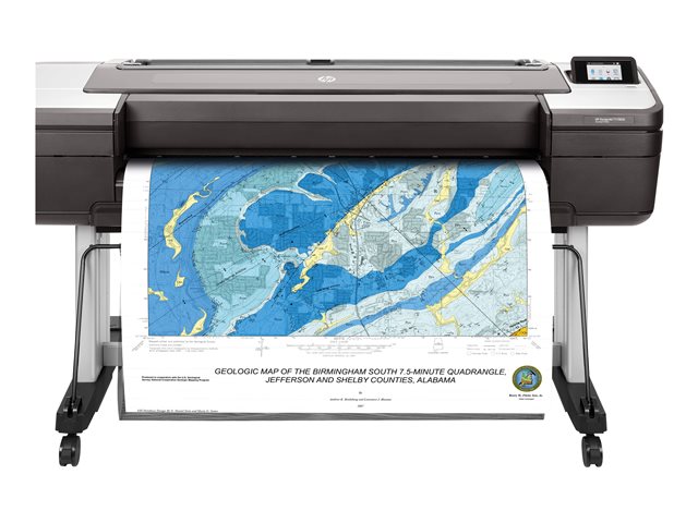HP DesignJet T1700dr 44-инчов широкоформатен принтер, цветен мастилено-струен 1118x1676mm 2400x1200dpi 0,55 min/page Gigabit LAN USB host Cutter
