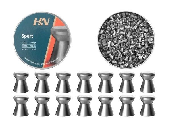 H&N Sport Glatt 4.5mm Diabolo shot (051-026) 500 бр.