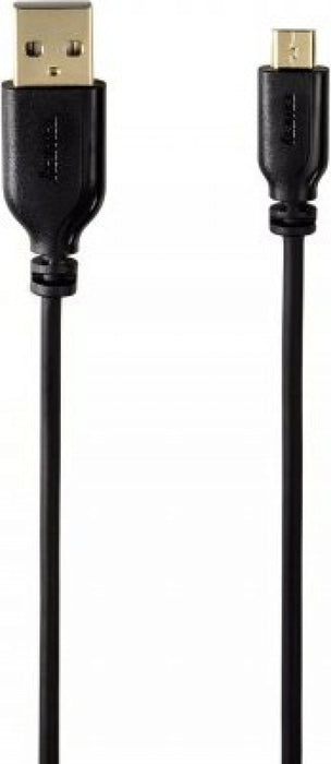 Кабел HAMA 135700 micro usb Flexi-Slim USB 2.0, 0,75м черен