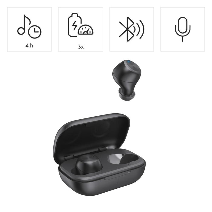 Hama Блутут слушалки &ldquo;Spirit Chop II&rdquo;, TWS, in-Ear, черни